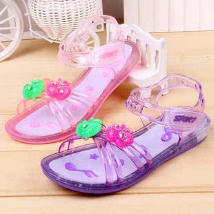 2015夏季新款女童凉鞋 儿童水晶鞋 透明塑料鞋儿童童鞋批发15392