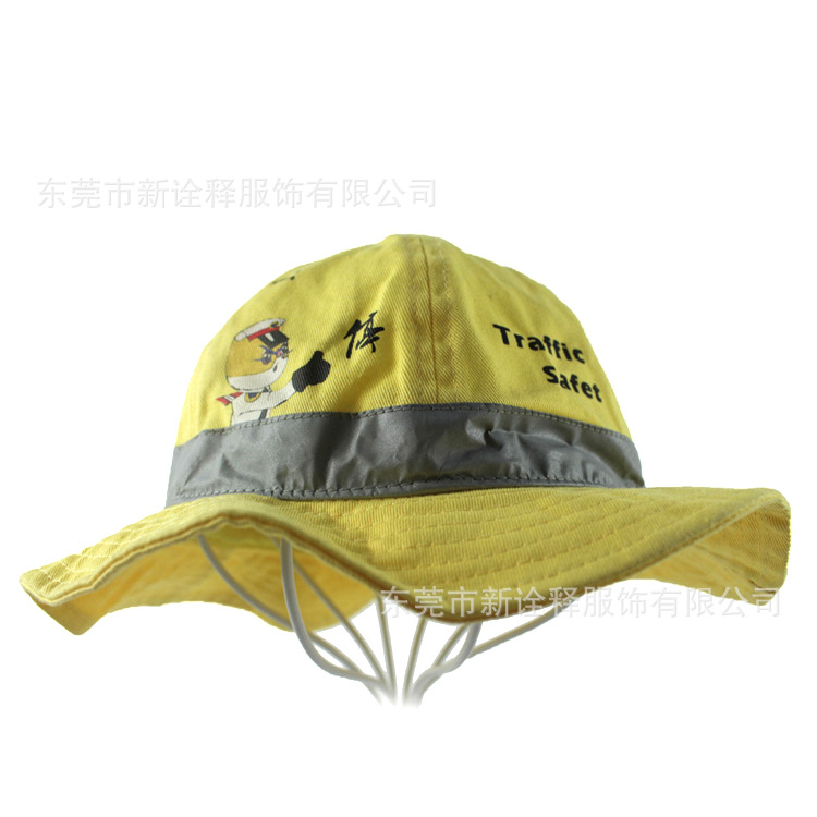 黑猫警长米老鼠卡哇伊卡通儿童渔夫帽防晒遮阳夏天渔夫帽沿边帽厂