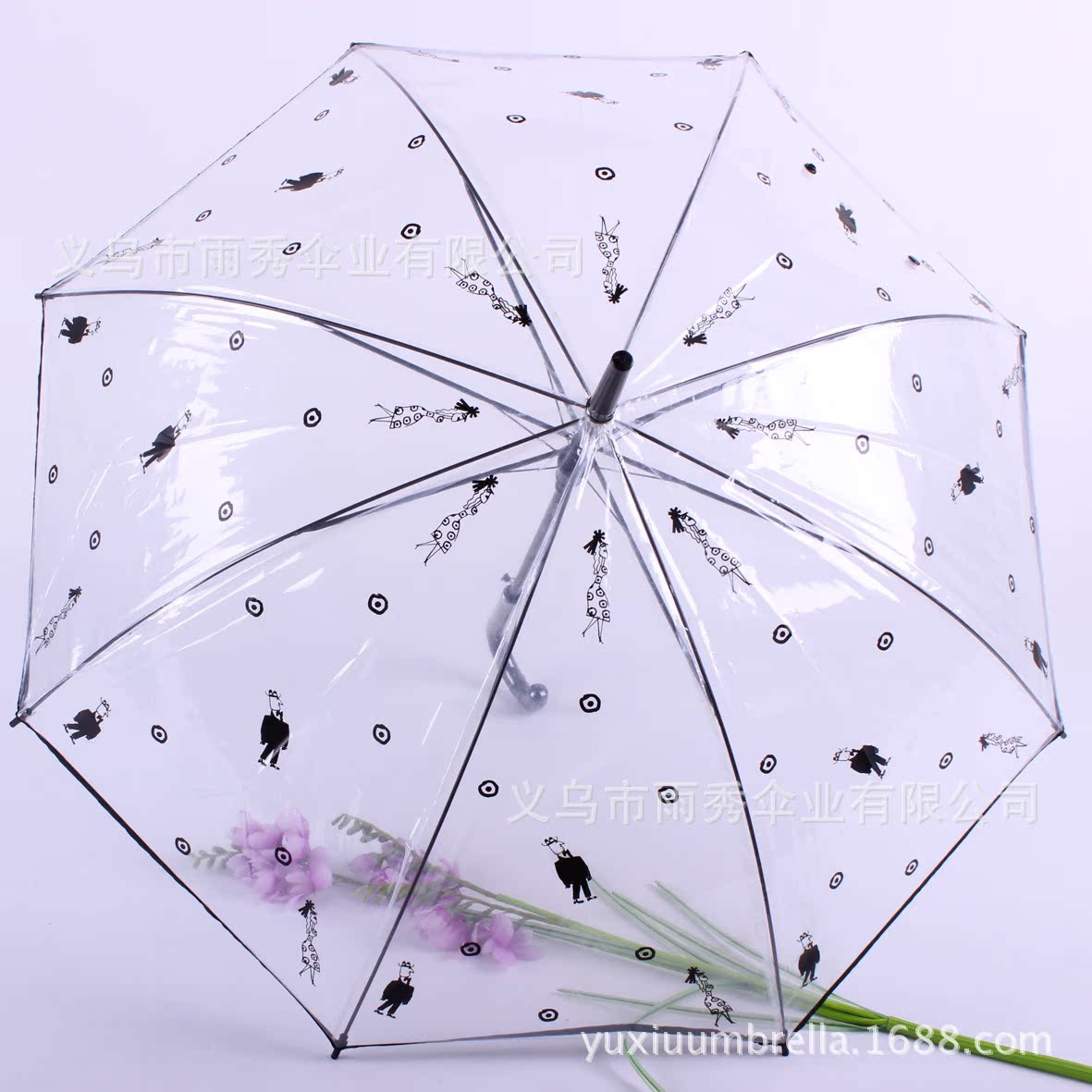 雨秀 通明伞包边 EVA 环保伞 出口韩国