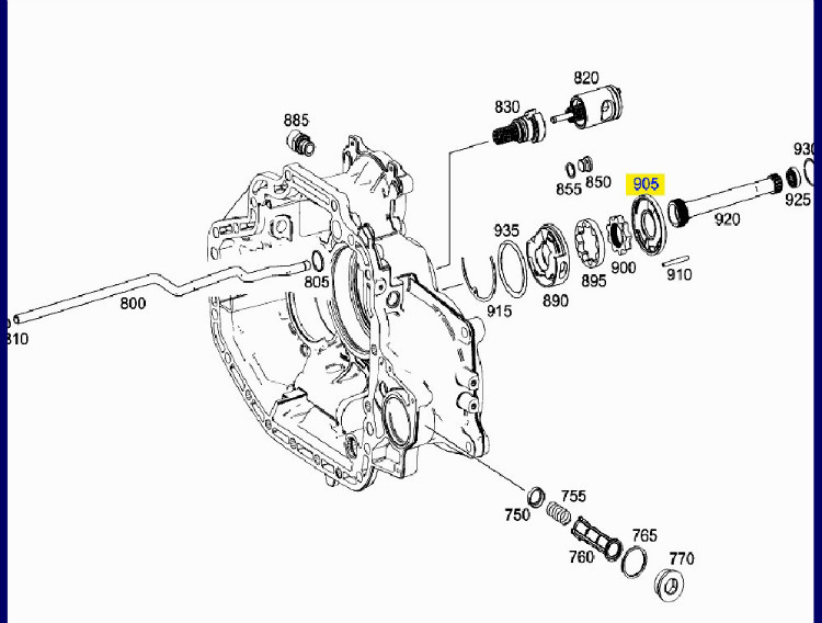 奔驰泵车变速箱奔驰卡车变速箱奔驰actros变速箱机油泵外壳后盖