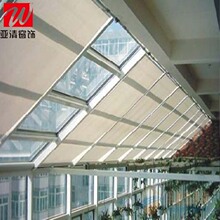 廠家供應手動電動天棚簾陽光房遮陽隔熱頂簾頂棚天棚折疊遮光窗簾