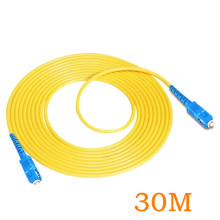 SC-SC光纖跳線單模單芯30米光纜尾纖大方對大方口30M PC級3.0線徑
