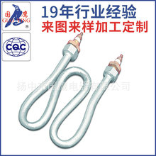 廠家熱銷防干燒加熱管 醫療器械電熱管不銹鋼雙U型雙頭熱管