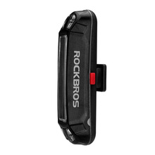 ROCKBROS 新款山地自行車騎行尾燈USB充電警示燈夜騎尾燈A54BK