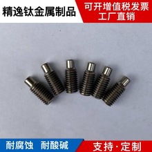 廠家供應TC4內六角鈦合金螺絲 批發加工圓柱端緊定螺釘M8*20