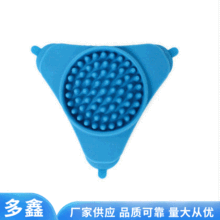 狗舔墊洗澡三角吸盤寵物緩食盤現貨寵物吸盤碗外貿新款狗碗硅膠