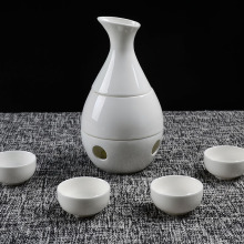 陶瓷溫酒壺純白骨質瓷酒具燙酒暖酒加熱酒壺套裝日常飲酒器具