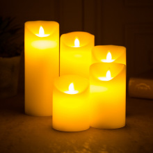 LED電子蠟燭燈充電遙控劇本狼人殺道具氛圍仿真石蠟火苗婚慶生日