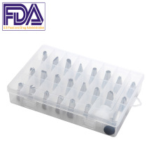 24頭不銹鋼裱花嘴 韓式蛋糕奶油裱花工具 DIY蛋糕裱花袋模具套裝