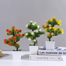 新款仿真植物假花盆栽仿真盆景家居裝飾仿真綠植盆栽迷你植物批發