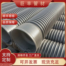 現貨HDPE雙壁波紋管大口徑地埋排污管聚乙烯螺旋波紋管市政排水管