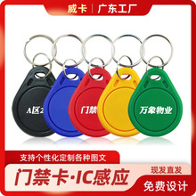 廣東廠家3號IC鑰匙扣卡IC卡業主門禁卡電梯鑰匙扣RFID-RC522配件