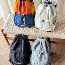 韓國row雙肩包時尚潮流防潑水情侶背包運動輕便通勤電腦包網球包