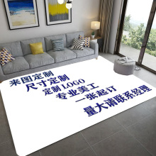 地毯定制批發 法蘭絨水晶絨地墊跨境亞馬遜外貿 防滑地毯一件起訂