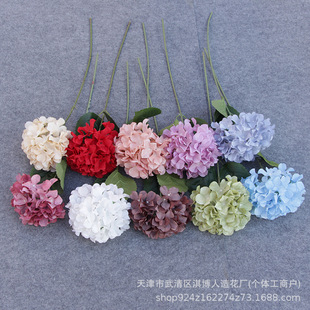 棒棒糖45片大綉球單支仿真花跨境庭院婚博婚禮家居酒店裝飾
