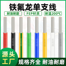 批發1332鐵氟龍單支線UL1332/1618 20 22 24 26AWG單根鐵弗龍導線