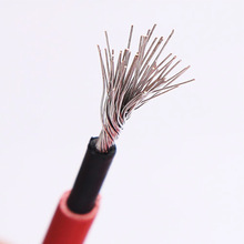 廠家供應光伏雙並線 紅黑線 光伏線纜TUV4 6 2.5平方光伏直流電線