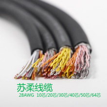 屏蔽線 100芯 28AWG 雙絞線 IO控制線 高柔