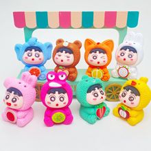 實色動物水果小新 diy飾品樹脂卡通配件萌粒創意潮玩裝飾小擺件
