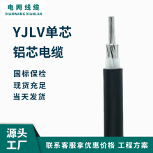單芯鋁電纜地埋線YJLV1*16 25 35 50 70 95 120 150 185 240平方