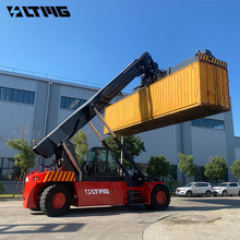 LTMG港口正面吊集裝箱起重機吊車外貿新款輪胎式45噸叉車可出口