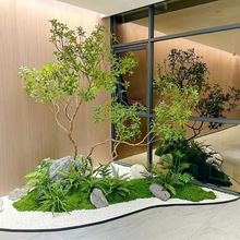 高端馬醉木櫥窗造景仿生植物室內裝飾樹大型假樹簡約景觀仿真綠植