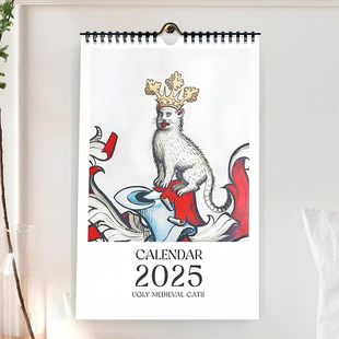 ¿Ugly Medieval Cats Calendar 2025 ªo؈՚vv