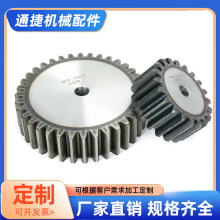 齒輪廠家供應傳動齒輪標准非標45#鋼工業直齒輪1–8模現貨批發