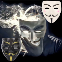 恐怖V字面具復活節狂歡節萬聖節裝扮道具辦公文化氛圍布置用品