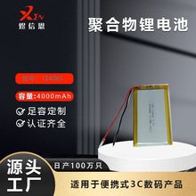 源頭廠家供應124065-4000mAh移動電源暖手寶公網對講機多用鋰電池