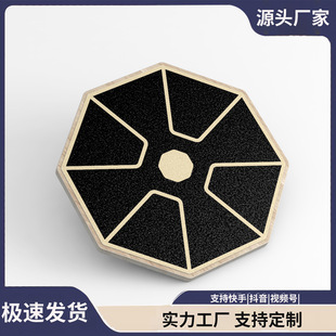 跨境木質八角平衡板健身平衡盤核心康復瑜伽感統訓練踏板成人兒童