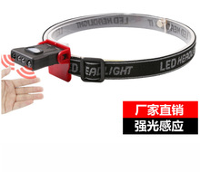 釣魚感應頭燈夜釣可充電強光超亮LED夾帽燈帽檐頭戴式防水上餌料