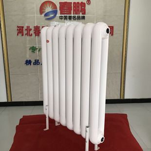 散熱器廠家鋼制柱式60*30圓頭 鋼二柱GZ206工程 家用水電暖氣片