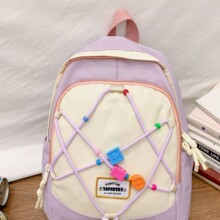 學生可愛書包馬卡龍通勤輕便上班背包休閑男女同款流行旅行雙肩背