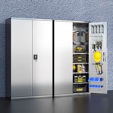 不銹鋼工具櫃車間帶鎖工具箱五金加厚收納櫃工廠重型不銹鋼工具車