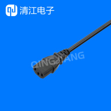 C13 C14 1米黑色延長電源線電纜，計算機電源線