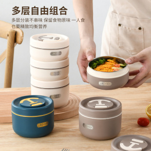 304不銹鋼分隔型飯盒微波爐加熱餐盒上班族便當盒學生保溫提鍋