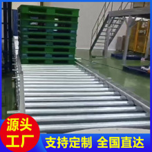 重載大型電動輥輪流水線輸送機托盤棧板地滾線自動旋轉頂升平移機