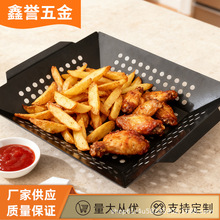 戶外燒烤工具燒烤蔬菜盤燒烤用具家用冷卻盤不粘水果盤正方形烤盤
