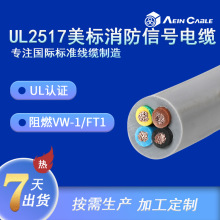 廠家直銷UL認證消防信號電纜 UL2517柔性美標多芯信號線