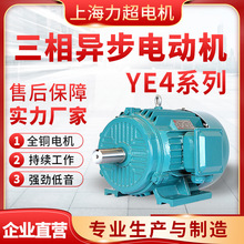 上海力超供應YE4電動機全銅低噪音三相異步電機工業電機加工