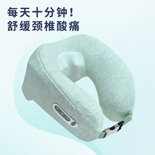 多功能熱敷按摩靠枕辦公室午休神器智能加熱睡眠枕肩勁按摩護枕