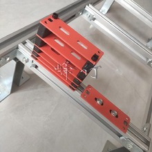 鋼制固線器噴塑動力線纜壓線板高鐵機房橙黃紅黑色線纜固線器