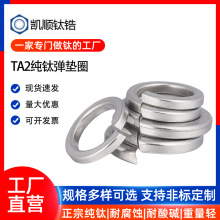 TA2純鈦彈簧墊片GB93純鈦開口彈墊彈性墊圈M2M3M4M5M6M8M10-M30