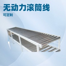 無動力滾筒線輸送機流水線生產裝配工作滑輪台打包架地滾線