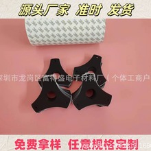 異形硅膠墊片防滑減震圓形黑色硅膠腳墊自粘墊片定 制批發