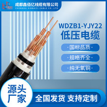 國標定制銅芯電纜WDZB1-YJY23B1級耐火低煙無鹵帶鎧平方專用電纜