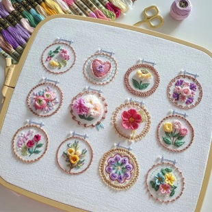 羳Ʒ̽Small Flower Frame Embroidery Kit С̽b