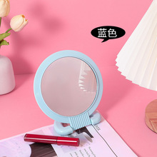 Mirror爆款簡約網紅台式雙面鏡平鏡放大鏡折疊款女生宿舍梳妝鏡