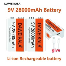 9V28000Ah可充電鋰離電池迷你USB玩具麥克風遙控器KTV使用
